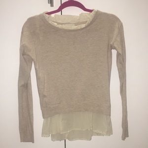 Cute layered sweater top!